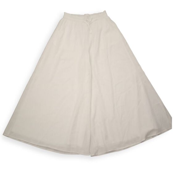 BTFBM WOMAN PALAZZO PANTS W/POCKETS WHITE SZ.M NWOT. - Picture 5 of 7